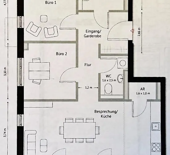 Ferienwohnung-parkplatz-balkon-kueche-smarttv-waschtrockner דירה ארלנגן