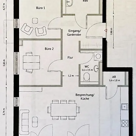 Ferienwohnung-parkplatz-balkon-kueche-smarttv-waschtrockner Appartamento Erlangen